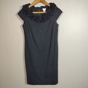 Cache Dark Gray Knit Sheath Dress 2